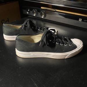 Converse Black Low-Top Sneakers with White Sole